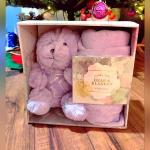 "K" Bear and Blanket